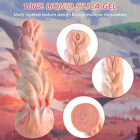 7.3in Soft Silicone Fantasy Fire Feeling Monster Dildo For Female Pleasure