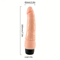 7.3in Vibrating Electric Dildo For Vagina Masturbator Female Sex Toy