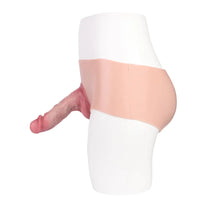 7.44in Hollow Penis Dildo Sleeve Silicone Soft Pants Adult Toy For Women