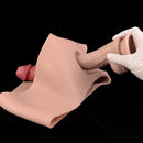 7.44in Hollow Penis Dildo Sleeve Silicone Soft Pants Adult Toy For Women