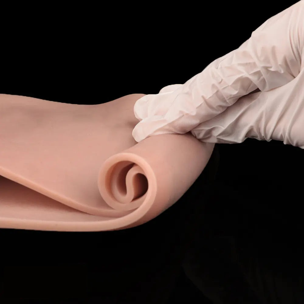 7.44in Hollow Penis Dildo Sleeve Silicone Soft Pants Adult Toy For Women