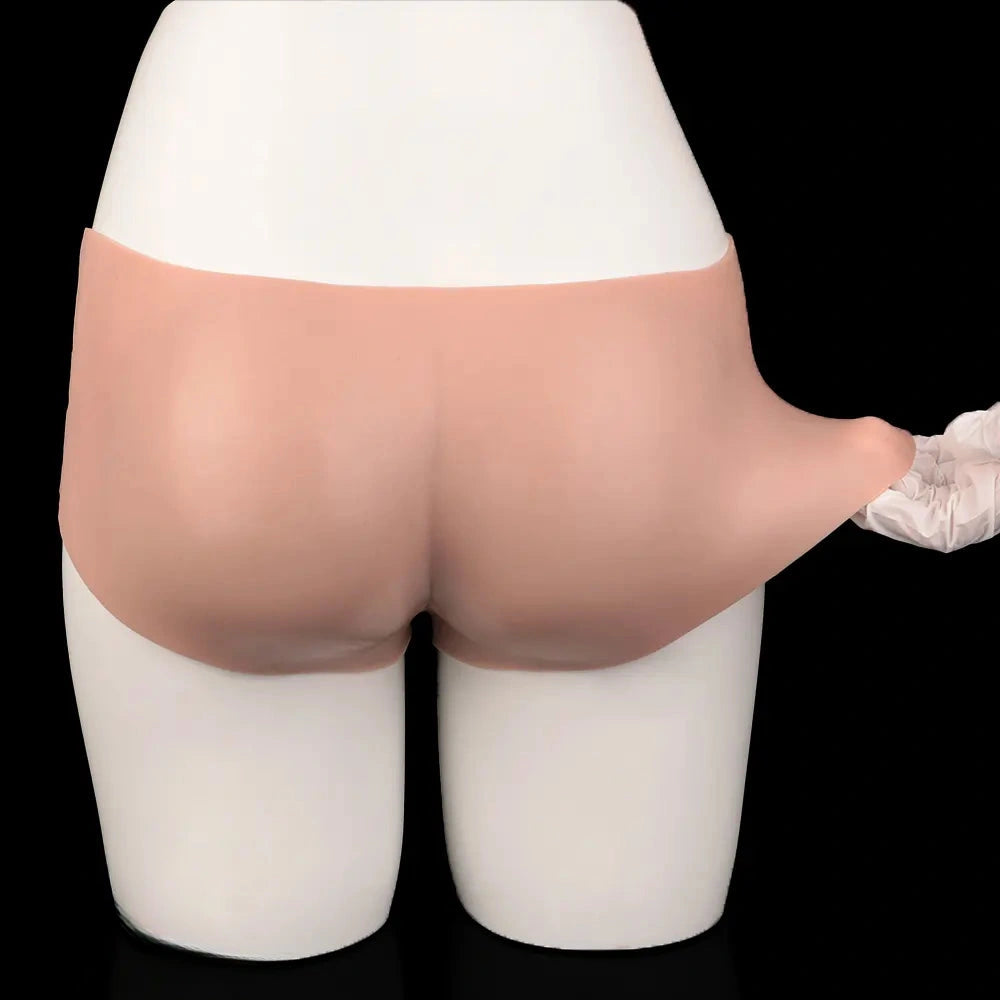 7.44in Hollow Penis Dildo Sleeve Silicone Soft Pants Adult Toy For Women