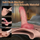 7.44in Hollow Penis Dildo Sleeve Silicone Soft Pants Adult Toy For Women