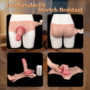 7.44in Hollow Penis Dildo Sleeve Silicone Soft Pants Adult Toy For Women