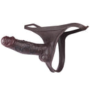 7.44in Silicone Panty Realistic Hollow Dildo Wearable Strap on Penis Sleeve