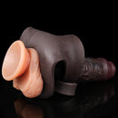 7.44in Silicone Panty Realistic Hollow Dildo Wearable Strap on Penis Sleeve