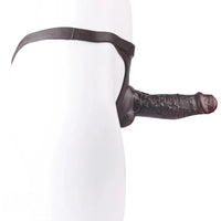 7.44in Silicone Panty Realistic Hollow Dildo Wearable Strap on Penis Sleeve