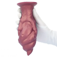 7.44in Silicone Winged Hand Fantasy Soft Prostate Anal Dildo
