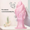 7.44in Silicone Winged Hand Fantasy Soft Prostate Anal Dildo
