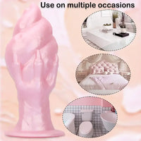 7.44in Silicone Winged Hand Fantasy Soft Prostate Anal Dildo