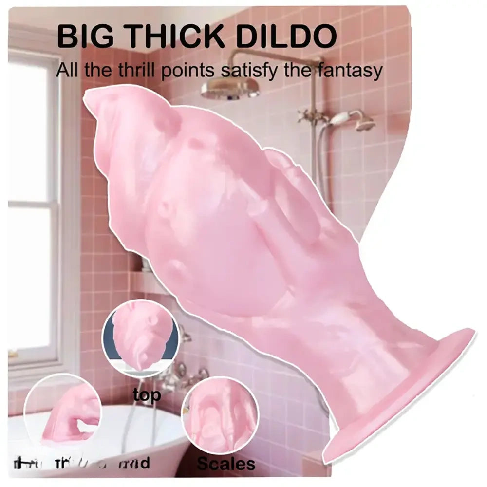 7.44in Silicone Winged Hand Fantasy Soft Prostate Anal Dildo