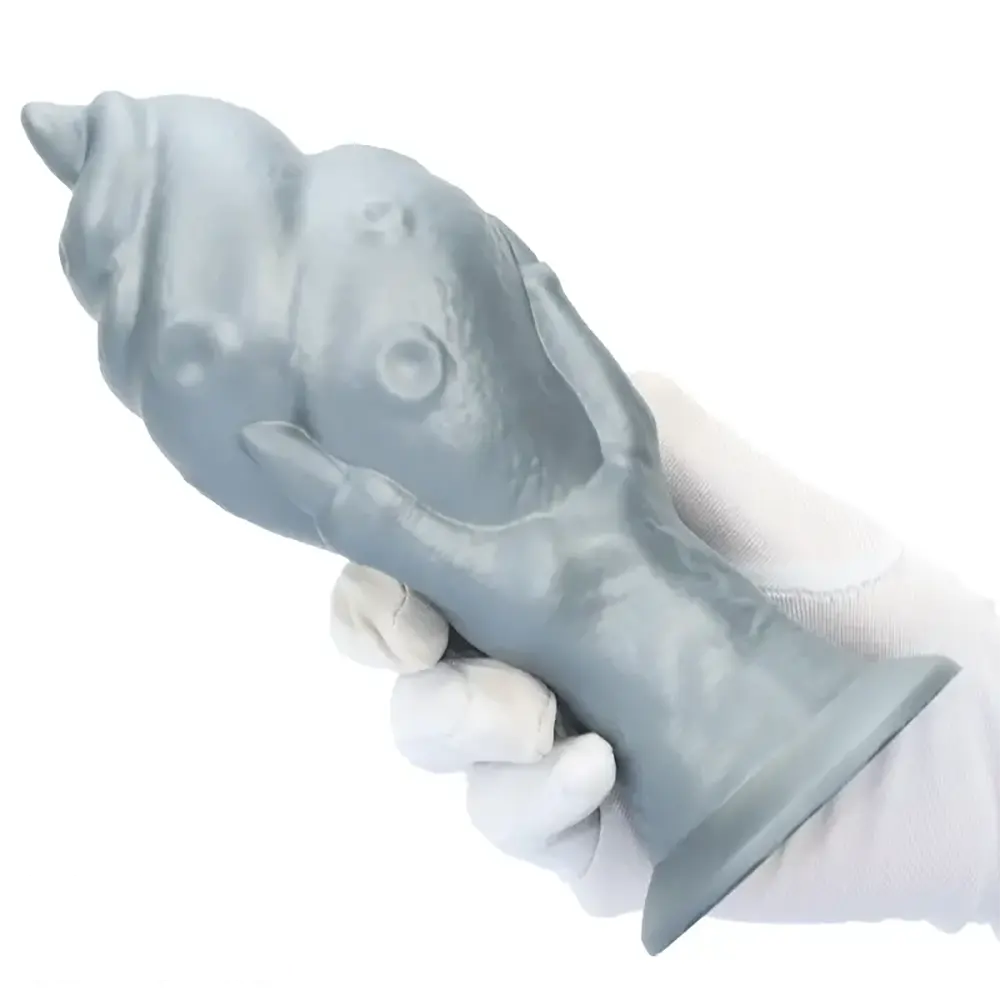 7.44in Silicone Winged Hand Fantasy Soft Prostate Anal Dildo