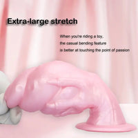 7.44in Silicone Winged Hand Fantasy Soft Prostate Anal Dildo