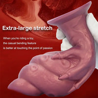 7.44in Silicone Winged Hand Fantasy Soft Prostate Anal Dildo