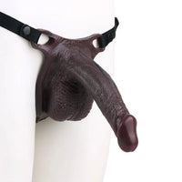 7.47in Hollow Strap on Real Dildo Realistic Design Bodysafe Material