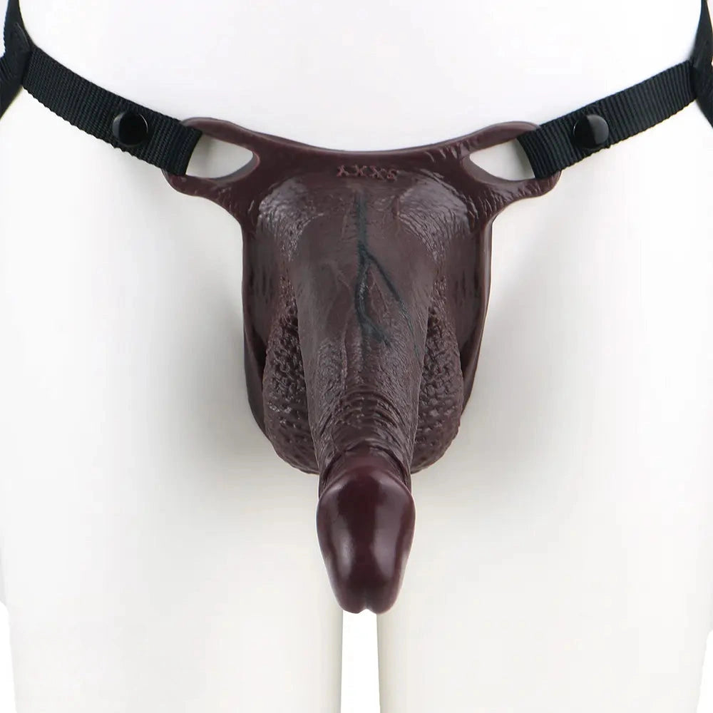 7.47in Hollow Strap on Real Dildo Realistic Design Bodysafe Material