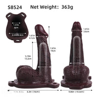 7.47in Hollow Strap on Real Dildo Realistic Design Bodysafe Material