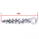 7.48″ Curved Spiral Body Safe Glass Dildo For Anus Vagina