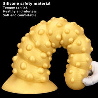 7.48in 11.02in 15in Soft Liquid Silicone Spiral Spiked Big Butt Plug Dildo