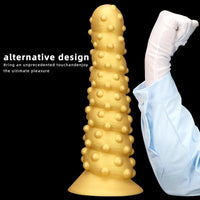7.48in 11.02in 15in Soft Liquid Silicone Spiral Spiked Big Butt Plug Dildo