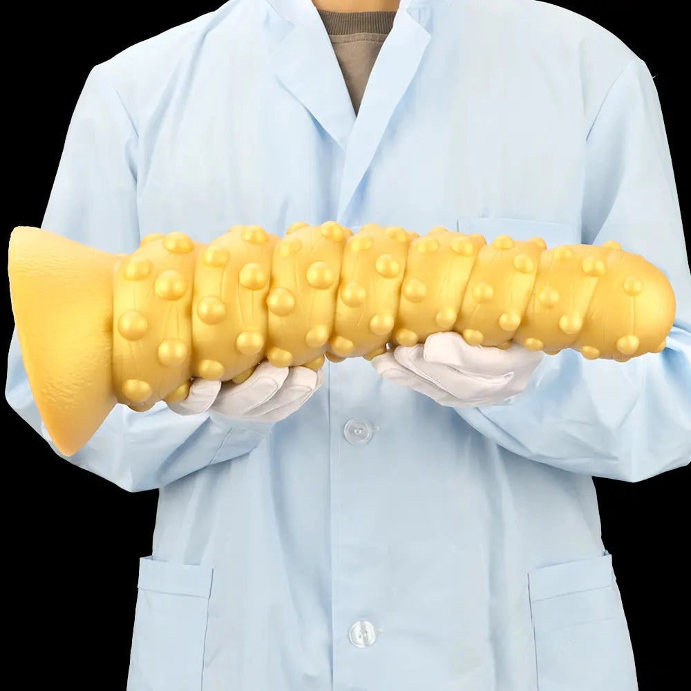 7.48in 11.02in 15in Soft Liquid Silicone Spiral Spiked Big Butt Plug Dildo