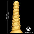 7.48in 11.02in 15in Soft Liquid Silicone Spiral Spiked Big Butt Plug Dildo