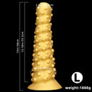 7.48in 11.02in 15in Soft Liquid Silicone Spiral Spiked Big Butt Plug Dildo