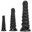 7.48in 11.22in 15in Super Huge Black Spiral Animal Octopus Dildo Butt Plug