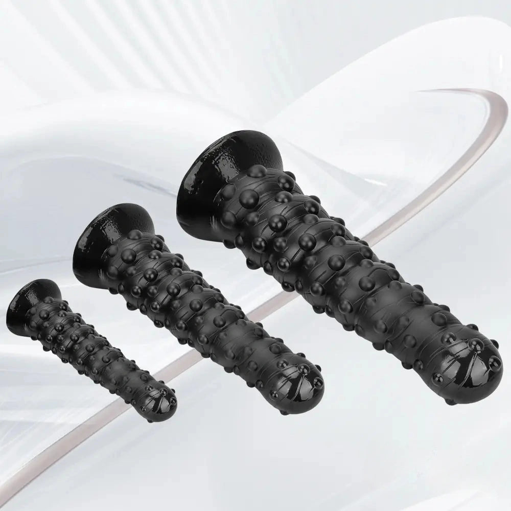 7.48in 11.22in 15in Super Huge Black Spiral Animal Octopus Dildo Butt Plug