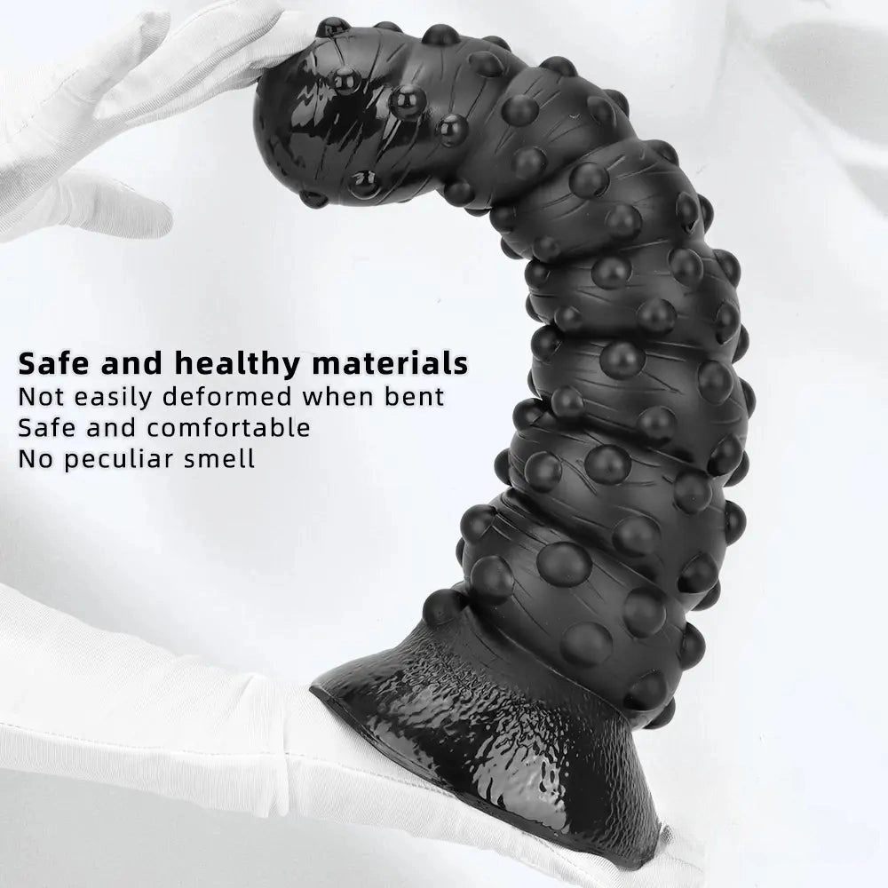 7.48in 11.22in 15in Super Huge Black Spiral Animal Octopus Dildo Butt Plug