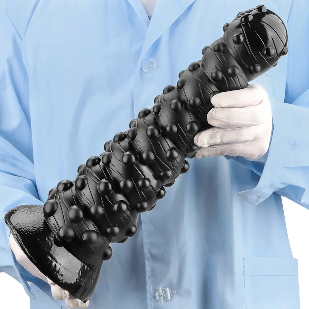 7.48in 11.22in 15in Super Huge Black Spiral Animal Octopus Dildo Butt Plug