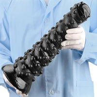 7.48in 11.22in 15in Super Huge Black Spiral Animal Octopus Dildo Butt Plug