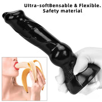 7.48in 14.17in 15.35in Big Black Thick Dog Penis Fantasy Animal Dildo