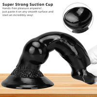 7.48in 14.17in 15.35in Big Black Thick Dog Penis Fantasy Animal Dildo