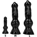 7.48in 14.17in 15.35in Big Black Thick Dog Penis Fantasy Animal Dildo