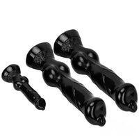 7.48in 14.17in 15.35in Big Black Thick Dog Penis Fantasy Animal Dildo