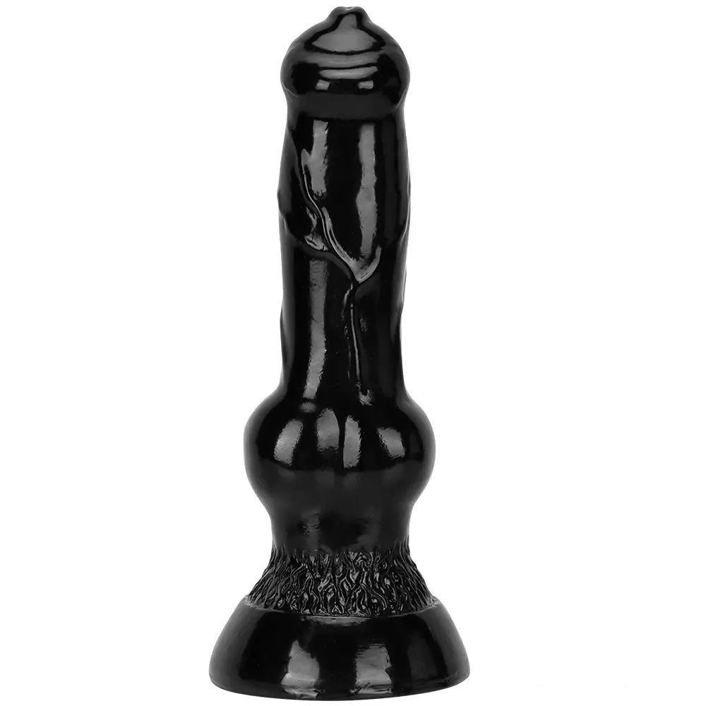 7.48in 14.17in 15.35in Big Black Thick Dog Penis Fantasy Animal Dildo
