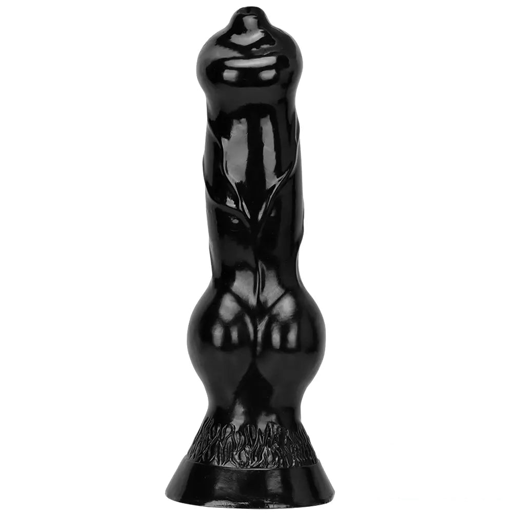 7.48in 14.17in 15.35in Big Black Thick Dog Penis Fantasy Animal Dildo