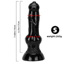 7.48in 14.17in 15.35in Big Black Thick Dog Penis Fantasy Animal Dildo
