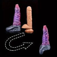 7.48in 7.99in Soft Silicone Monster Silicone Penis Sleeve With Anti-drop Ring