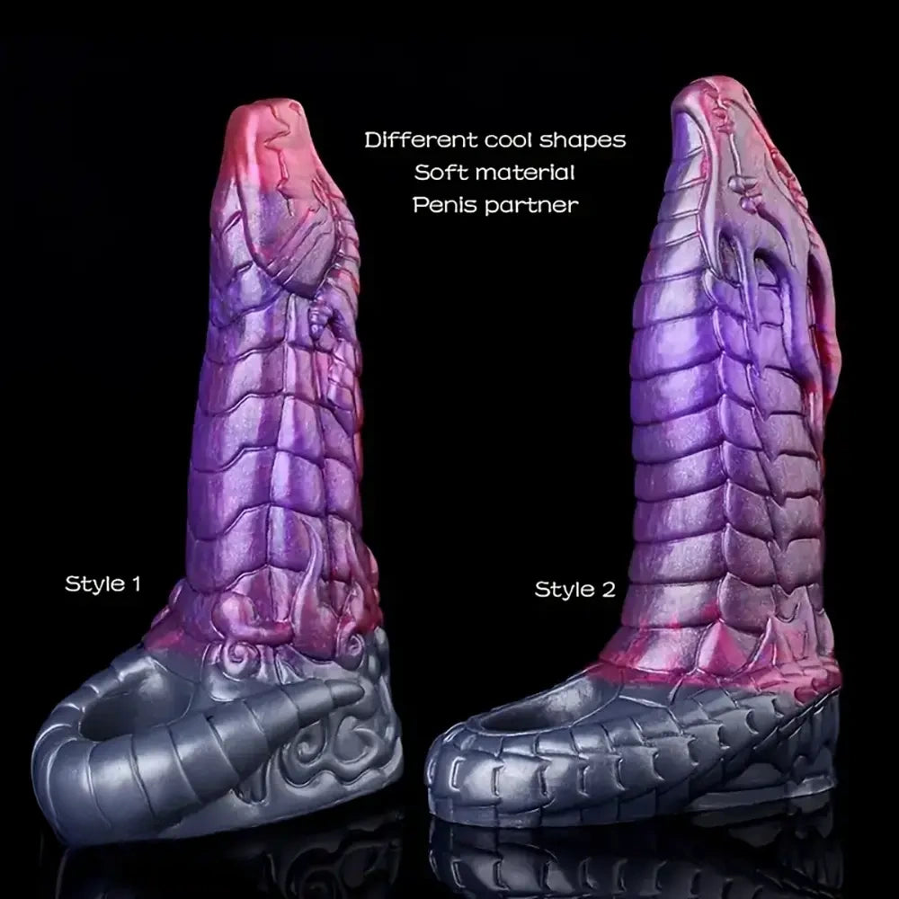 7.48in 7.99in Soft Silicone Monster Silicone Penis Sleeve With Anti-drop Ring