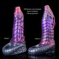 7.48in 7.99in Soft Silicone Monster Silicone Penis Sleeve With Anti-drop Ring