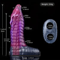 7.48in 7.99in Soft Silicone Monster Silicone Penis Sleeve With Anti-drop Ring