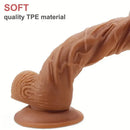 7.48in 8.27in TPE Cock Lifelike Dildo For Female Masturbation