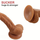 7.48in 8.27in TPE Cock Lifelike Dildo For Female Masturbation