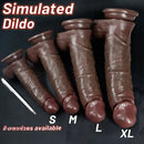 7.48in 8.46in 10.03in 11.22in Real Curved Silicone Strap on Dildo Love Toy