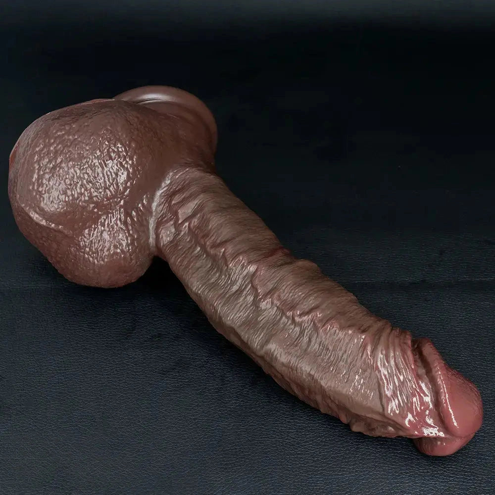 7.48in 8.46in 10.03in 11.22in Real Curved Silicone Strap on Dildo Love Toy