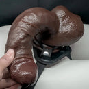 7.48in 8.46in 10.03in 11.22in Real Curved Silicone Strap on Dildo Love Toy