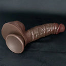 7.48in 8.46in 10.03in 11.22in Real Curved Silicone Strap on Dildo Love Toy