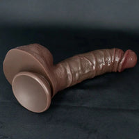 7.48in 8.46in 10.03in 11.22in Real Curved Silicone Strap on Dildo Love Toy